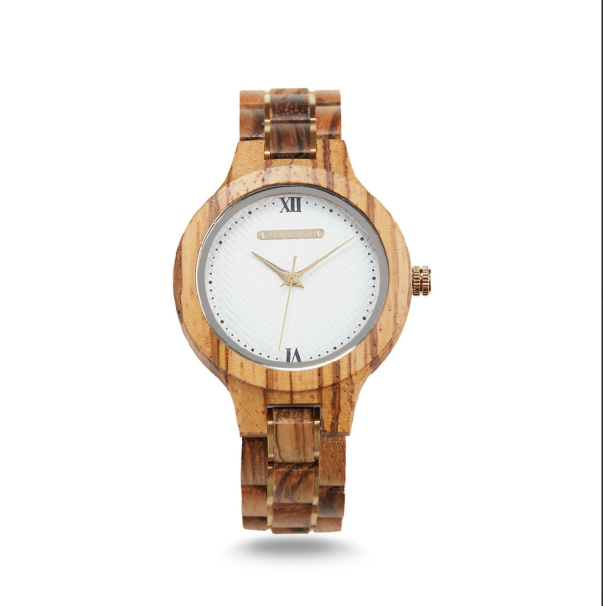 Ladies Zebra wood watch
